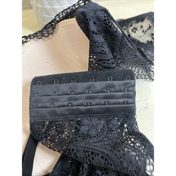 Marilyn Monroe RN 90410 Black Polyester Padded Push Up Bra Size 38 C - Picture 4 of 13